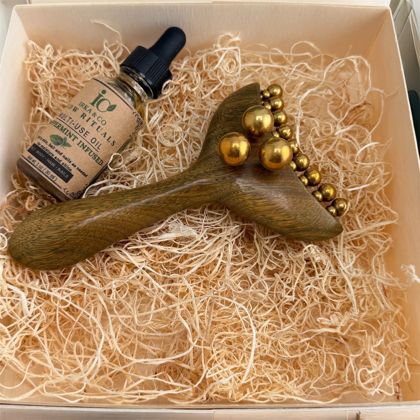 Multi-Point Wood & Brass Sculpting Tool