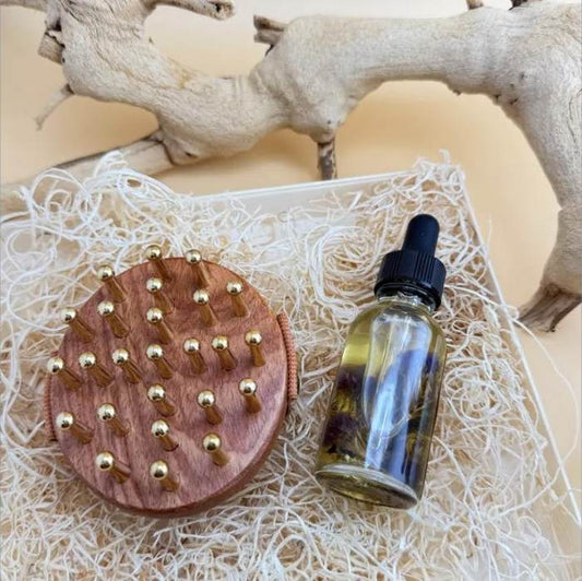 Brass Meridian Massage Brush