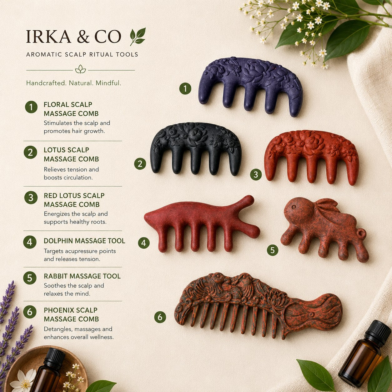 Botanical Scalp Ritual Comb