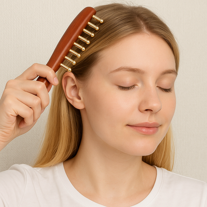 Ayurvedic Self-Care Gift Box – Copper Comb, Journal, Tea, Oils, Crystals & More | Glow Rituals by Irka & Co