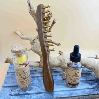 Scalp massage tool used for hair stimulation and improved blood circulation