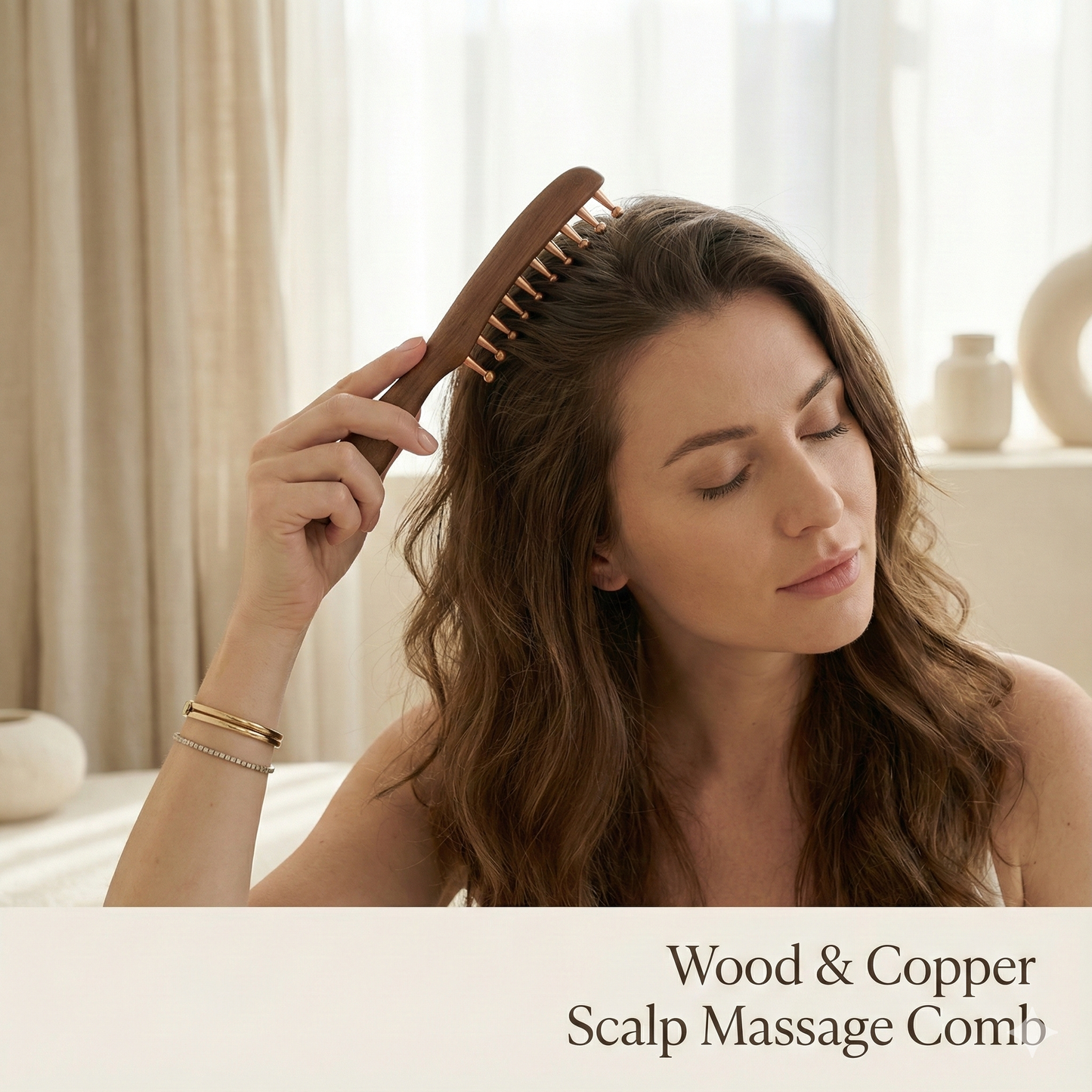 Artisan Copper & Wood Ritual Tool