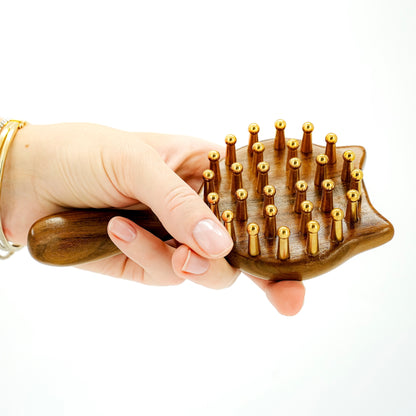 Deluxe Self-Care Ritual Box with Copper Wood Massage Comb & Guided Journal – Relaxation, Ayurveda, Mindfulness