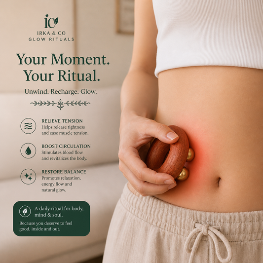 Meridian ring massager designed to smooth fascia and ease tension