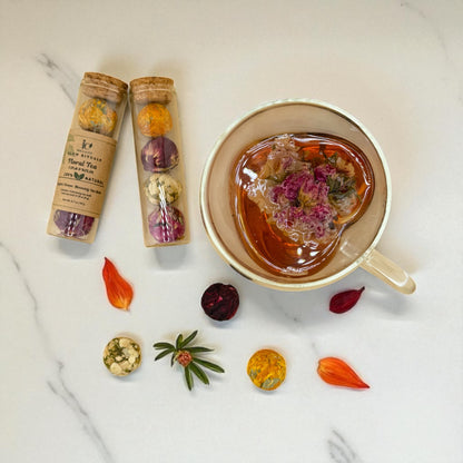 Brass & Wood Ayurvedic Self-Care Box – Wellness Gift Set with Journal, Botanical Oil, Tea & Candle