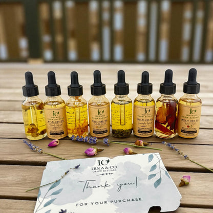 Self-Care Ritual Box – Detox Meridian Edition | Copper and Wood Massage Ring for Bloating, Calm, and Lymphatic Balance