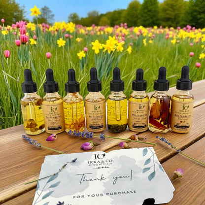 Brass & Wood Ayurvedic Self-Care Box – Wellness Gift Set with Journal, Botanical Oil, Tea & Candle