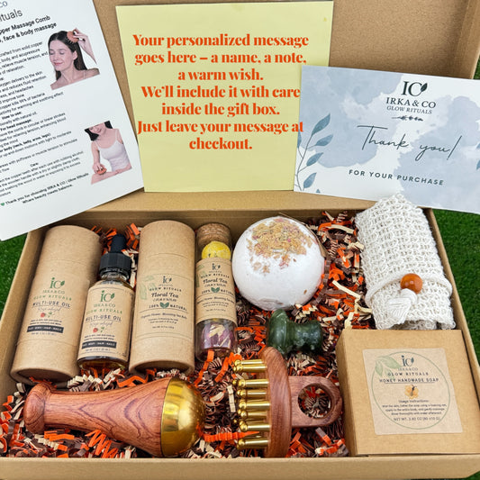 🌿A Ritual of Balance & Serenity | Ayurvedic Self-Care Spa Gift Box by Glow Rituals