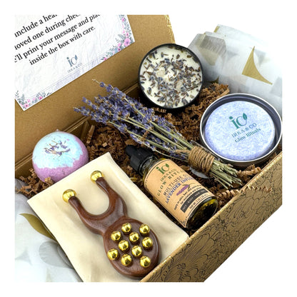 Lavender Sleep & Calm Spa Box – Ayurvedic Gift for Stress Relief