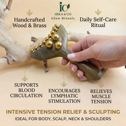Multi-Point Wood & Brass Sculpting Tool