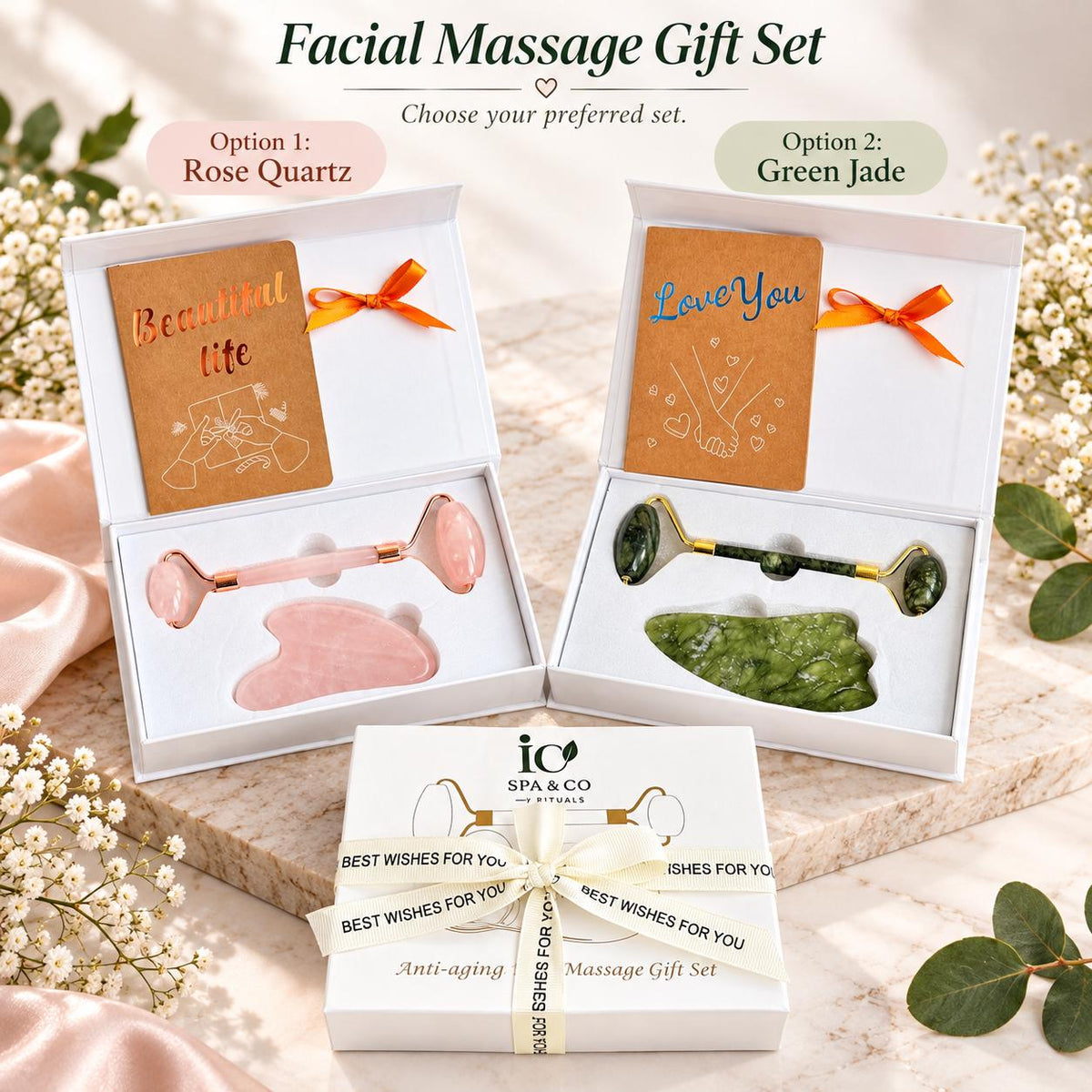 Deluxe Spa Ritual Box contents flatlay