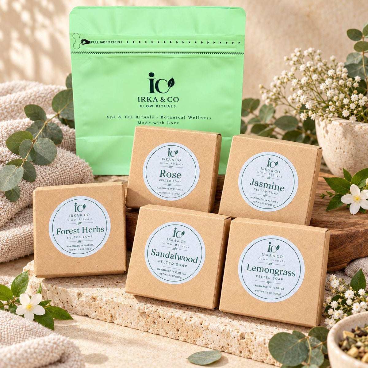 Exfoliating soap ball with built-in washcloth texture