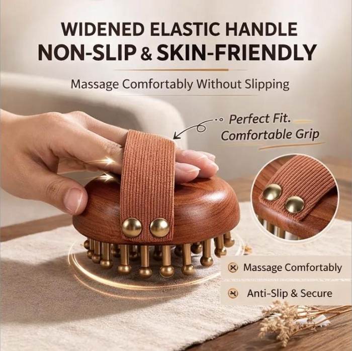 Brass Meridian Massage Brush