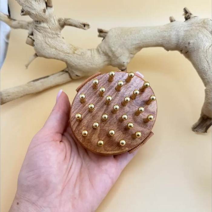 Brass Meridian Massage Brush
