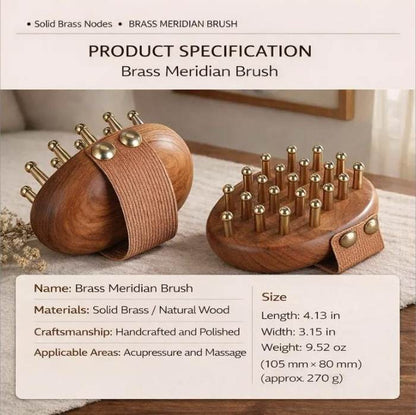 Brass Meridian Massage Brush