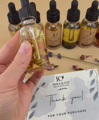 Brass & Wood Ayurvedic Self-Care Box – Wellness Gift Set with Journal, Botanical Oil, Tea & Candle